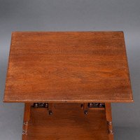 Liberty & Co., A Rare Moorish Anglo-Japanese Walnut Side Table - Thumbnail 12