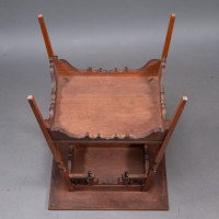 Liberty & Co., A Rare Moorish Anglo-Japanese Walnut Side Table - Thumbnail 14