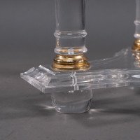 A French Mid-Century Modern Circular Lucite & Brass Side Table - Thumbnail 16