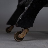 An Aesthetic Movement Walnut Drop Leaf Side Table on Four Turned & Incised Legs - Thumbnail 16