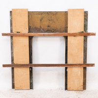 T. Elsley, attributed. Aesthetic Movement Brass Fire Insert W. Upper Central Peacock - Thumbnail 9
