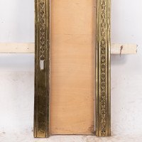 T. Elsley, attributed. Aesthetic Movement Brass Fire Insert W. Upper Central Peacock - Thumbnail 7