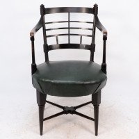 E. W. Godwin for William Watt. An Anglo-Japanese Old English or Jacobean Armchair - Thumbnail 2