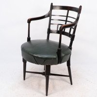 E. W. Godwin for William Watt. An Anglo-Japanese Old English or Jacobean Armchair - Thumbnail 3