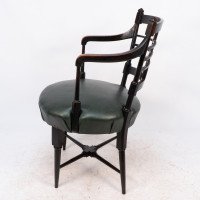 E. W. Godwin for William Watt. An Anglo-Japanese Old English or Jacobean Armchair - Thumbnail 4
