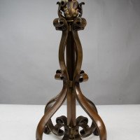 Pair of Arts and Crafts Brass Table Lamps with Leaf Collars c.1910 - Thumbnail 14