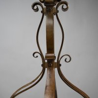 Pair of Arts and Crafts Brass Table Lamps with Leaf Collars c.1910 - Thumbnail 15
