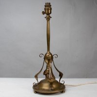 An Arts & Crafts Brass Table Lamp in the Style of C. F. A. Voysey - Thumbnail 6