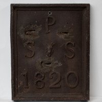 A Set of Four English Lead Parish Boundary Plaques Marked & Dated - Thumbnail 2