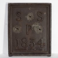 A Set of Four English Lead Parish Boundary Plaques Marked & Dated - Thumbnail 7