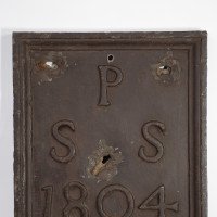 A Set of Four English Lead Parish Boundary Plaques Marked & Dated - Thumbnail 14