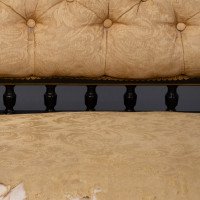 Charles Bevan for Marsh & Jones. An Aesthetic Movement Walnut Ebonized Button Back Chaise Lounge - Thumbnail 14