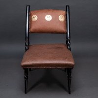 An Aesthetic Movement a Frame Ebonized Chair in the Style ofDr. C. Dresser - Thumbnail 2