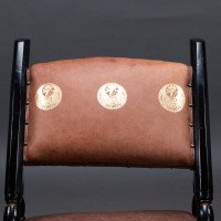 An Aesthetic Movement a Frame Ebonized Chair in the Style ofDr. C. Dresser - Thumbnail 6