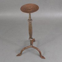 Cotswold School – Arts and Crafts Wrought Iron Pricket Candlestick (c.1910) - Thumbnail 6