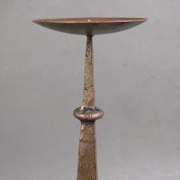 Cotswold School – Arts and Crafts Wrought Iron Pricket Candlestick (c.1910) - Thumbnail 8