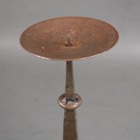 Cotswold School – Arts and Crafts Wrought Iron Pricket Candlestick (c.1910) - Thumbnail 7