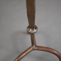 Cotswold School – Arts and Crafts Wrought Iron Pricket Candlestick (c.1910) - Thumbnail 11