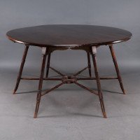 E. W. Godwin. An Anglo-Japanese Aesthetic Movement Walnut Centre or Dining Table - Thumbnail 4