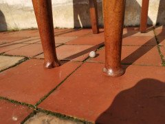 Liberty & Co., Pair of English Arts & Crafts Walnut Chairs with Stylized M Op Inlay - Thumbnail 12