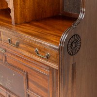 Lambs of Manchester. An Anglo-Japanese Secretaire Bookcase with Lacquered Panel - Thumbnail 9