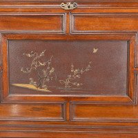 Lambs of Manchester. An Anglo-Japanese Secretaire Bookcase with Lacquered Panel - Thumbnail 10