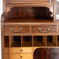 Lambs of Manchester. An Anglo-Japanese Secretaire Bookcase with Lacquered Panel - Thumbnail 11