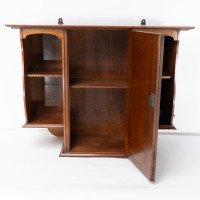 Alfred Wickham Jarvis, attributed. An Arts & Crafts Walnut Hanging Cupboard - Thumbnail 12