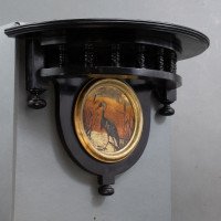 Maple & Co., Set of 3 Aesthetic Movement Ebonized Wall Shelves with Hand Painted Scenes - Thumbnail 8