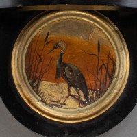 Maple & Co., Set of 3 Aesthetic Movement Ebonized Wall Shelves with Hand Painted Scenes - Thumbnail 10