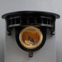 Maple & Co., Set of 3 Aesthetic Movement Ebonized Wall Shelves with Hand Painted Scenes - Thumbnail 9