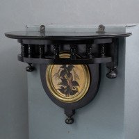 Maple & Co., Set of 3 Aesthetic Movement Ebonized Wall Shelves with Hand Painted Scenes - Thumbnail 19