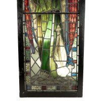 Pre-Raphaelite Stained Glass of Archangel Gabriel Blowing a Trumpet c.1880 - Thumbnail 13