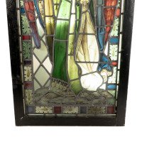 Pre-Raphaelite Stained Glass of Archangel Gabriel Blowing a Trumpet c.1880 - Thumbnail 14