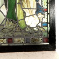 Pre-Raphaelite Stained Glass of Archangel Gabriel Blowing a Trumpet c.1880 - Thumbnail 17