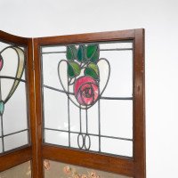 Liberty & Co., A Glasgow-Style Arts & Crafts Walnut Three Fold Screen/Room Divider - Thumbnail 7