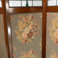 Liberty & Co., A Glasgow-Style Arts & Crafts Walnut Three Fold Screen/Room Divider - Thumbnail 9
