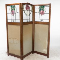 Liberty & Co., A Glasgow-Style Arts & Crafts Walnut Three Fold Screen/Room Divider - Thumbnail 12