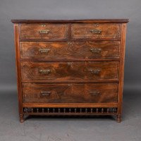 Maple & Co., London, in the Style of Bruce Talbert. A Good Quality Aesthetic Movement Chest of Drawers - Thumbnail 2