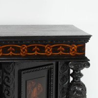 Daniel Cottier, attributed. An Aesthetic Movement Oak Sideboard in the Queen Anne Style - Thumbnail 7