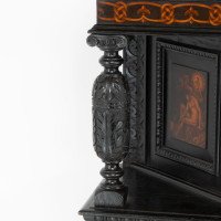 Daniel Cottier, attributed. An Aesthetic Movement Oak Sideboard in the Queen Anne Style - Thumbnail 8