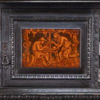 Daniel Cottier, attributed. An Aesthetic Movement Oak Sideboard in the Queen Anne Style - Thumbnail 10