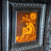 Daniel Cottier, attributed. An Aesthetic Movement Oak Sideboard in the Queen Anne Style - Thumbnail 9