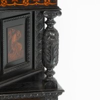 Daniel Cottier, attributed. An Aesthetic Movement Oak Sideboard in the Queen Anne Style - Thumbnail 12
