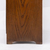 Liberty & Co attri. A little Arts & Crafts oak bookcase with heart cut-outs - Thumbnail 7