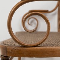 Thonet – Vienna Secession beech bentwood settee with caned seat and back - Thumbnail 14