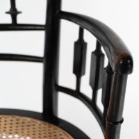 Rhoda and Agnes Garrett., An Aesthetic Movement Cane Seated Armchair - Thumbnail 9