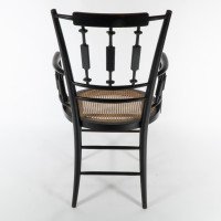 Rhoda and Agnes Garrett., An Aesthetic Movement Cane Seated Armchair - Thumbnail 15