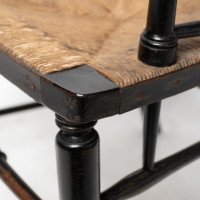 Liberty & Co., attributed. Style of Morris & Co., An Aesthetic Movement Rush Seat Armchair - Thumbnail 10