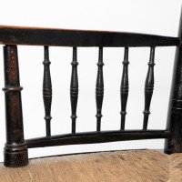 Liberty & Co., attributed. Style of Morris & Co., An Aesthetic Movement Rush Seat Armchair - Thumbnail 9